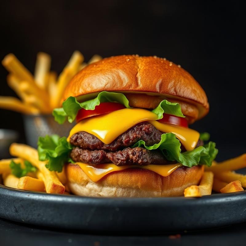Burger maison au bœuf Charolais et frites